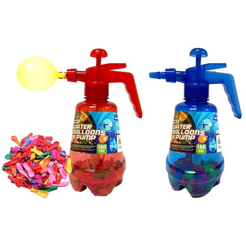 Water Balloon Bombs W/ Pumpbottle 150pk