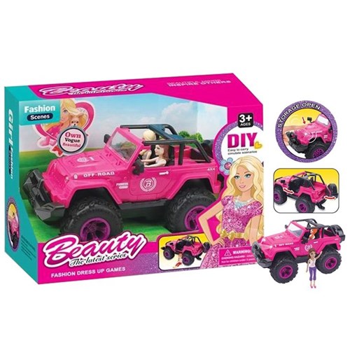 2-piece SUV 4WD Car with Small Doll 25cm