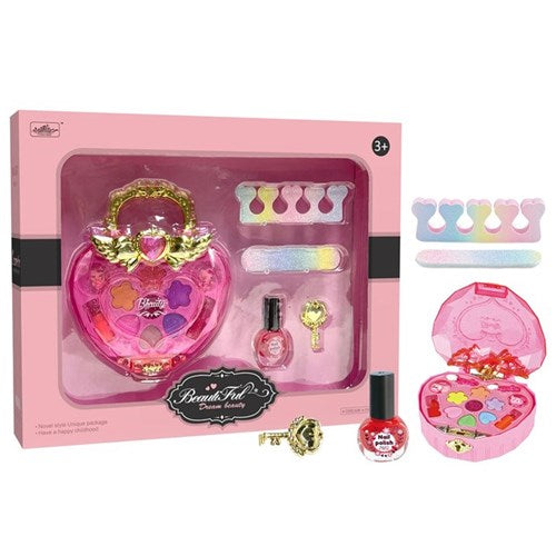 5-piece Heart Carry Case Play Makeup set