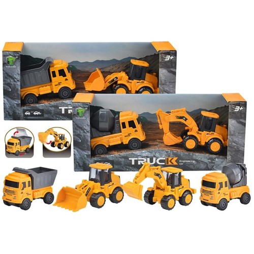 2-piece 12cm RC construction vehicles