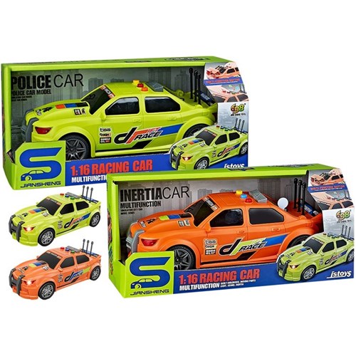 25cm large RC race car with lights and sound