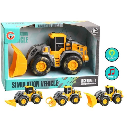 22cm RC construction truck with lights and sound