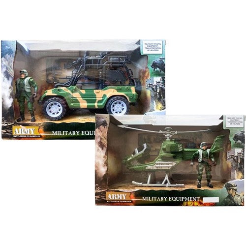 3-piece large military battle vehicles with accessories