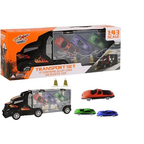 4-6 piece SemiTrailer with Alloy Cars 30cm