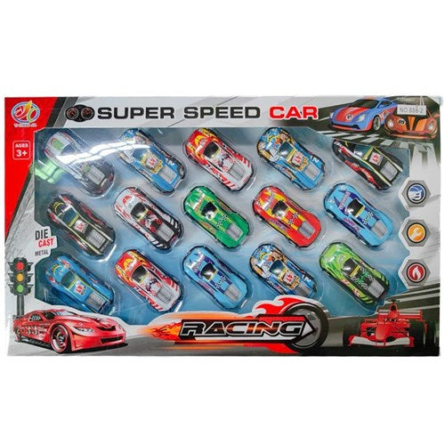 15-piece DieCast Metal Racing Cars each 6cm