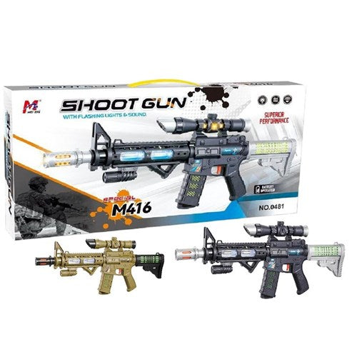 MilitaryM416 55cm toy with vibration, lights, and sound