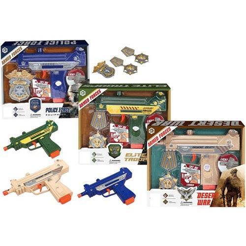 2-piece Machine Gun Playset with lights and sound