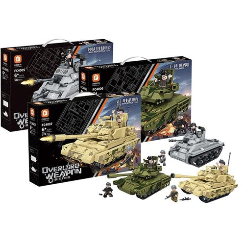 350-392 piece BattleTank building blocks set