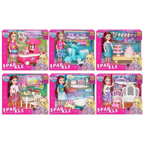 Small doll set with accessories