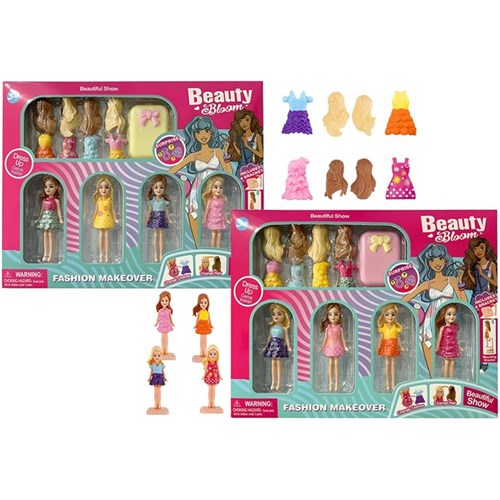 13-piece small doll set with accessories