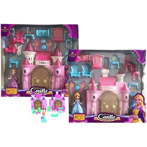 15-17 piece princess doll castle set