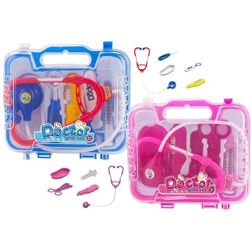 6-piece doctor playset with carry case