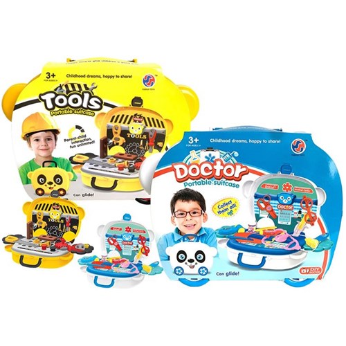 Wheel Panda Carry Case with 10-16 pieces and accessories