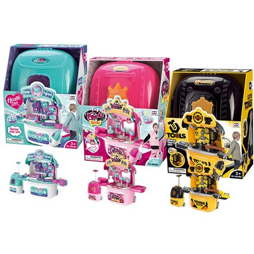 21-34 piece jumbo wheel carry case with accessories