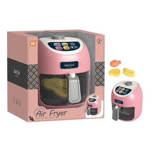 Kids pretend air fryer with tray and accessories