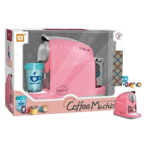 Kids pretend coffee machine with accessories