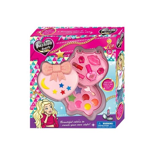 Heart Beauty Make Up Set with two compartments for kids