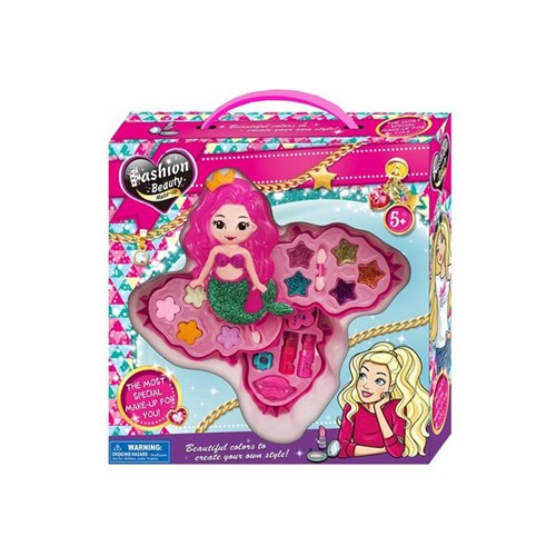 Mermaid Beauty MakeUp Set with three compartments for imaginative play