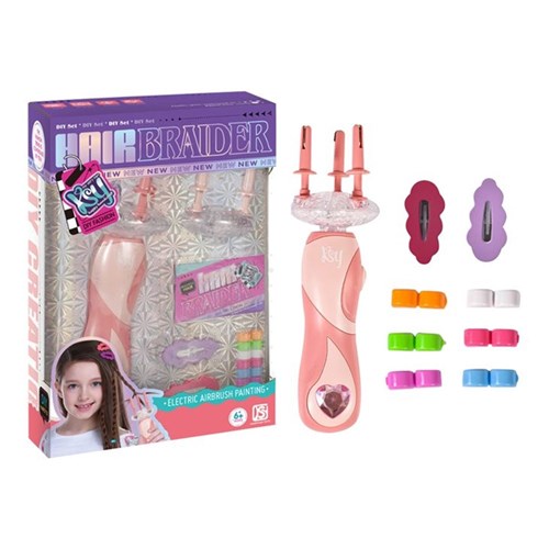 17-piece Hair Braider Set with beads for kids