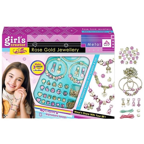 DIY Rose Gold Jewellery Set for kids