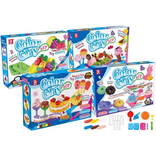 16-piece DIY colour modelling clay set