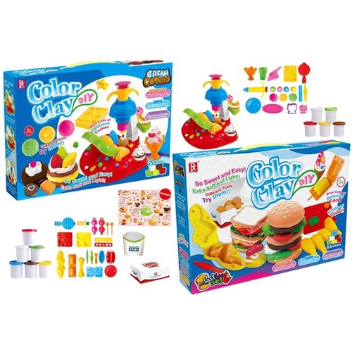 Large DIY colour modeling clay set 24-29 pieces