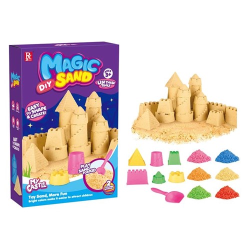 7-piece DIY magic sand castle set