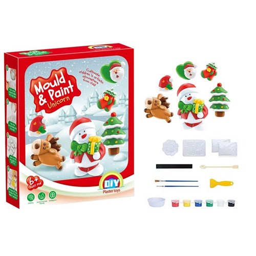 Christmas mould and paint craft set 19 pieces