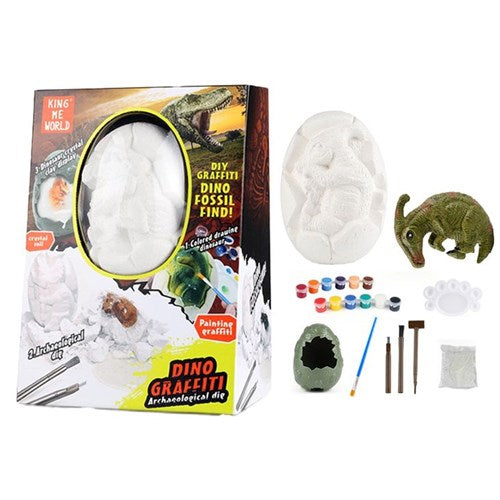 15-piece dinosaur fossil paint set