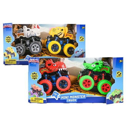 2 piece monster truck toy set