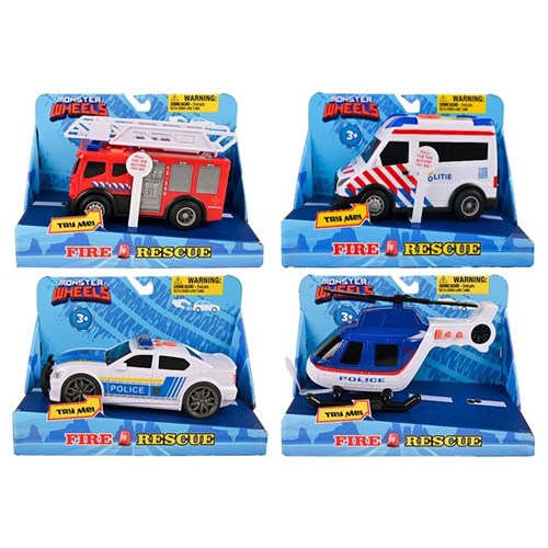 emergency vehicles toy set for kids