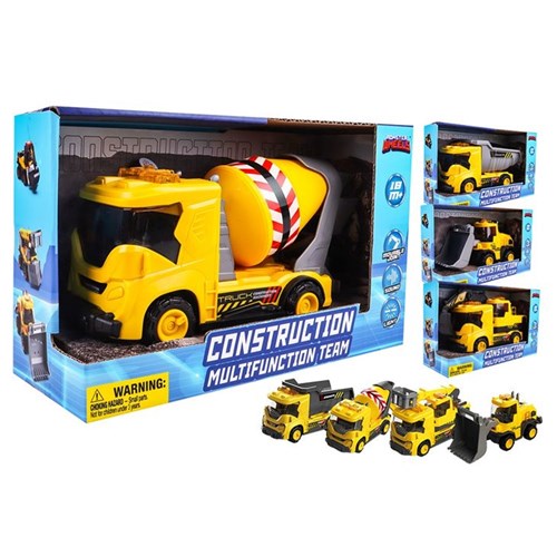 construction vehicles toy set
