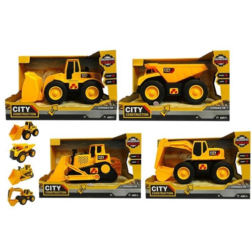 large construction vehicles toy set