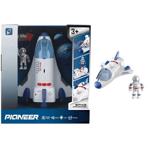 2 piece spaceship and explorer space toy set