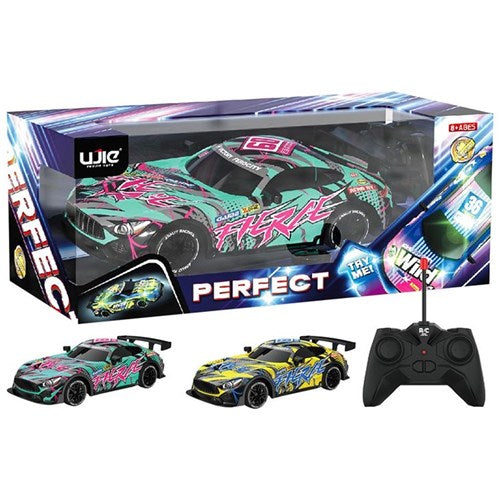 2 piece RC illuminating Mercedes car set