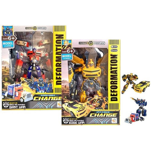 2 to 4 piece 30cm giant transform change robot set