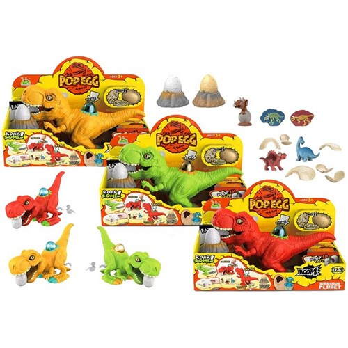 3-piece dinosaur smasher set with egg