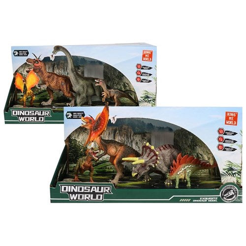 4-piece dinosaur figurine set
