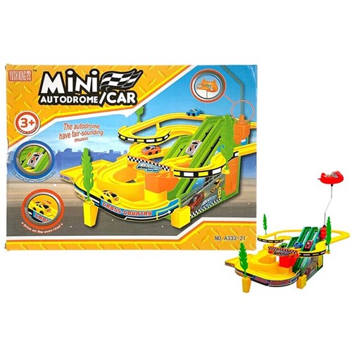 mini super autodrome with cars and plane toy set