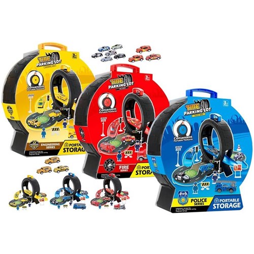 10 in 1 utility wheel garage set assorted