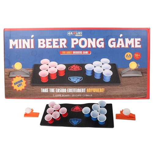 Mini Beer Pong Drinking Game Set 23pk