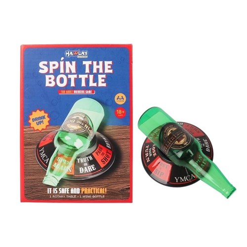 Adult spin the bottle drinking party game set