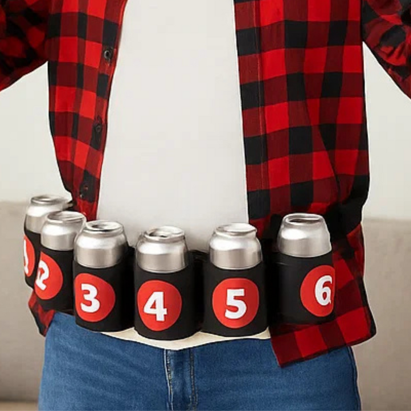 Beer Holder Belt Drinking Game Set 9pk