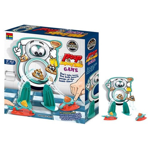 funny poop shooting tabletop action game