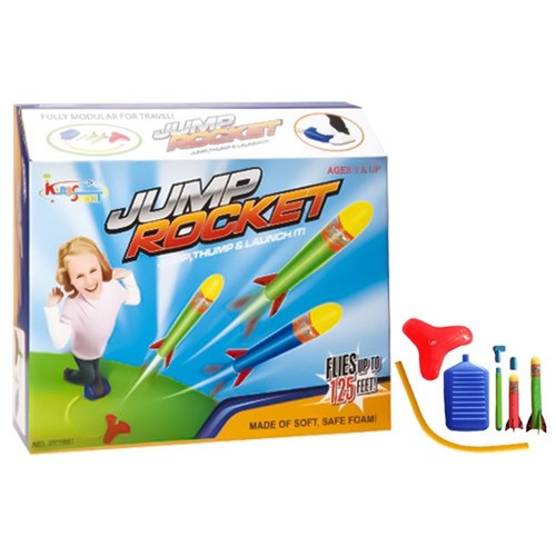 6 piece EVA rocket launcher with foot pump