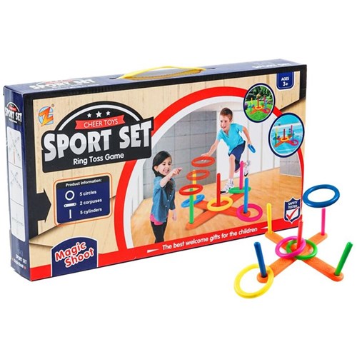 12 piece ring toss throwing game for families