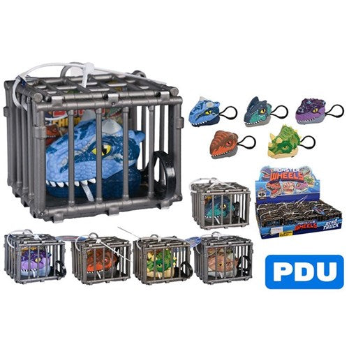 2 piece dino cage key ring set