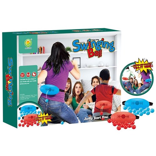Swinging ball game set for 2 players
