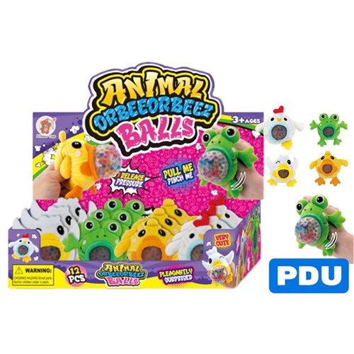 squeezy animal squishy orb fidget toy