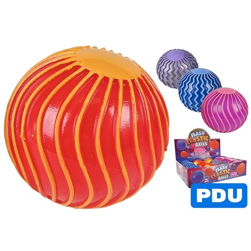 flashing elastic light up ball toy